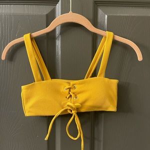 Yellow swim top